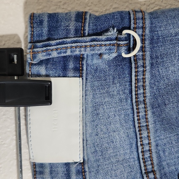 KDNK Ripped Skinny Ankle Zipper Jeans Unisex Sz 32 - Picture 14 of 17